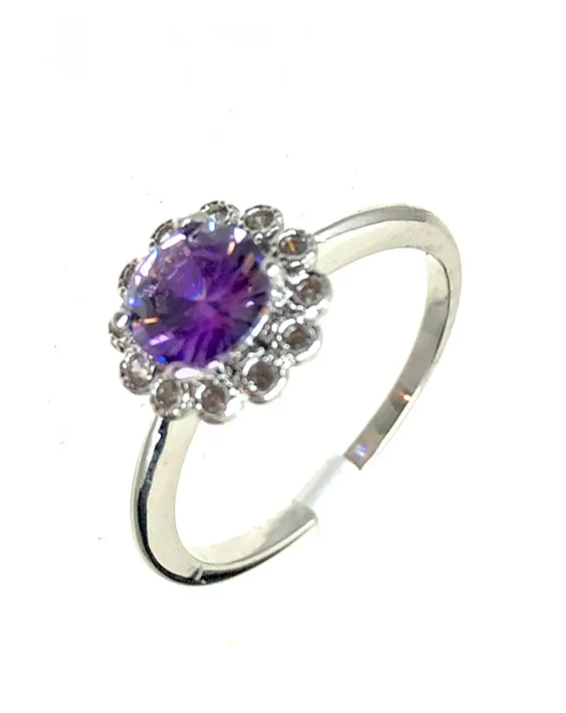 ANILLOS DE MUJER DE BISUTERIA FINA EN AMATISTA PARA BODAS