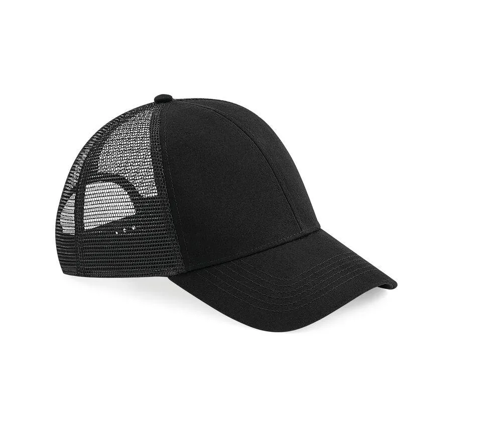 BEECHFIELD BF060  GORRA DE MALLA DE ALGODóN ORGáNICO  BLACK