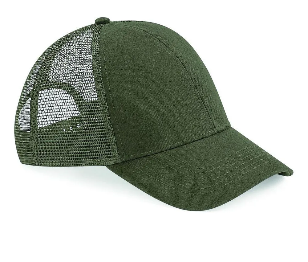 BEECHFIELD BF060  GORRA DE MALLA DE ALGODóN ORGáNICO  BLACK