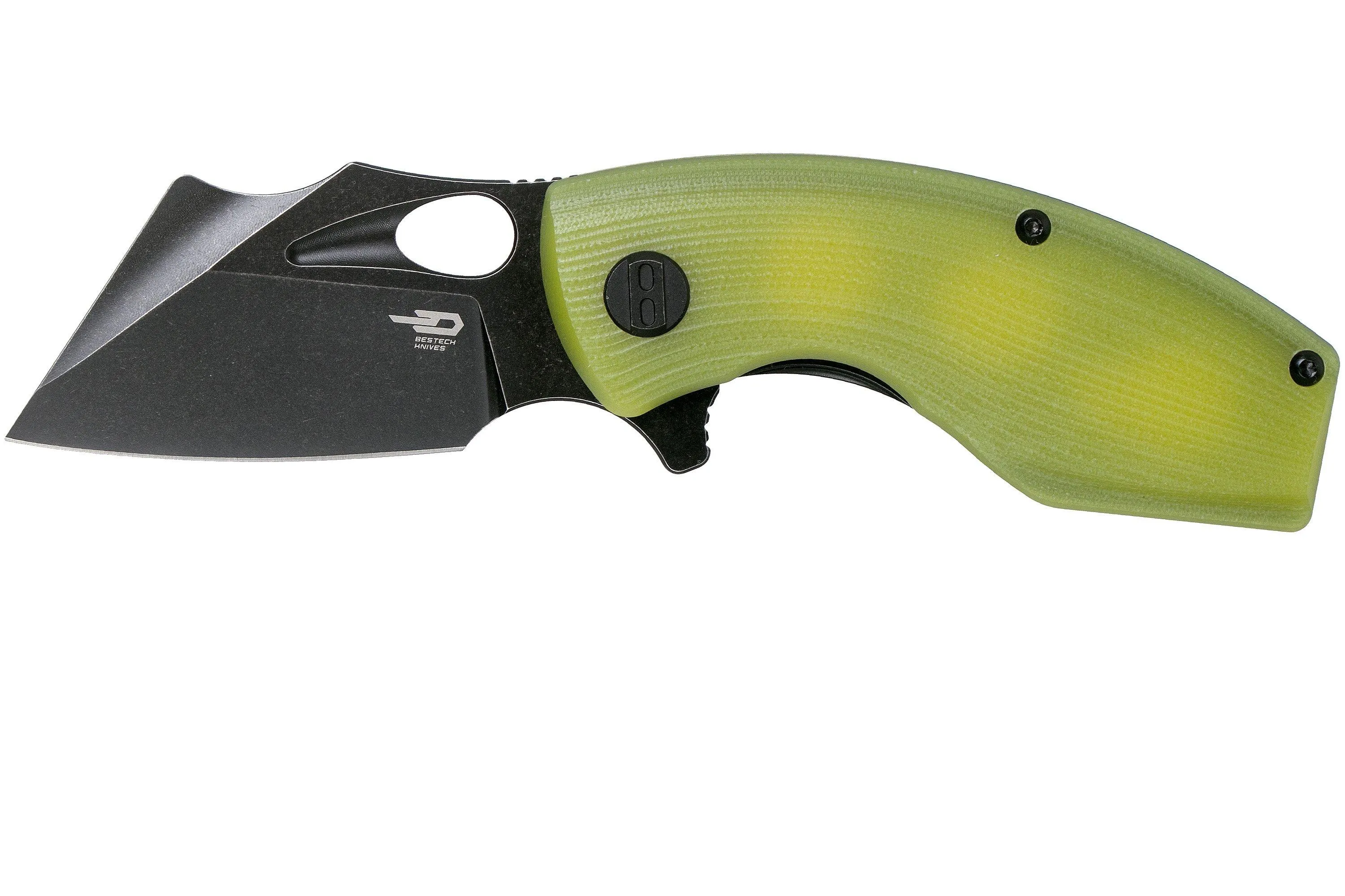 Bestech Lizard BG39F Lime G10, Black Stonewashed navaja