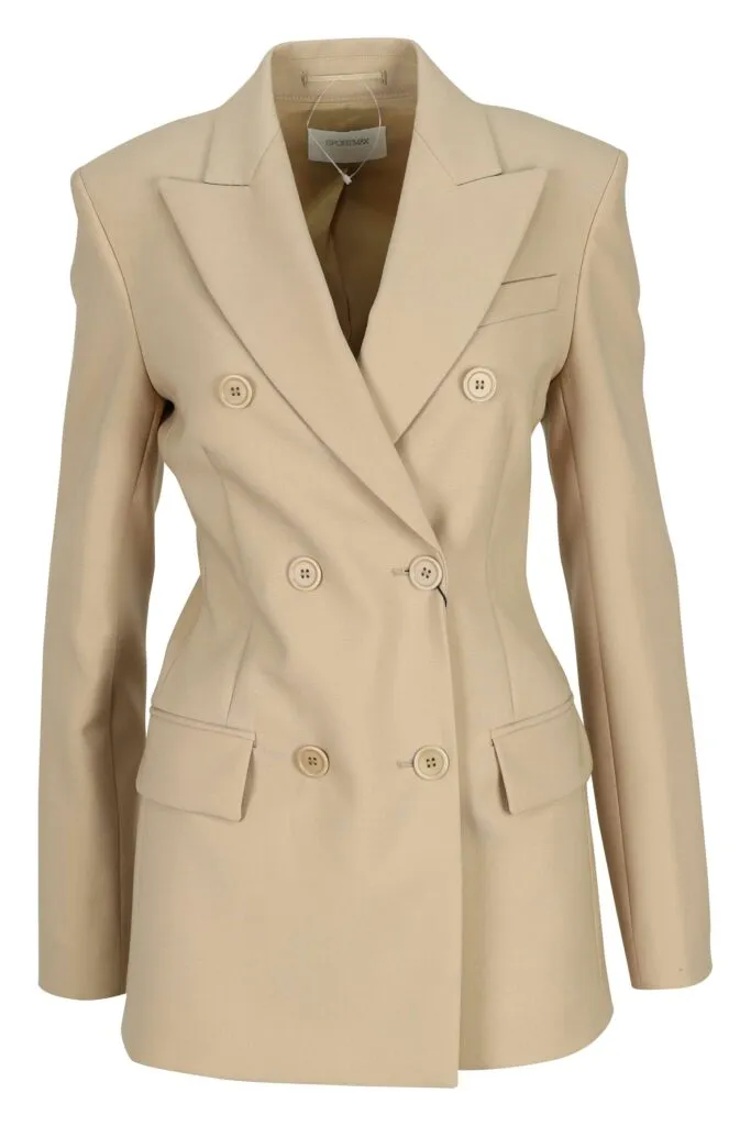 Blazer beige con botones