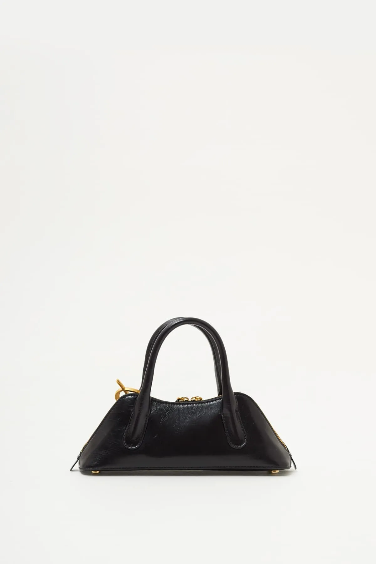 BLUMARINE BLACK MINI BAGETTE SHOULDER BAG