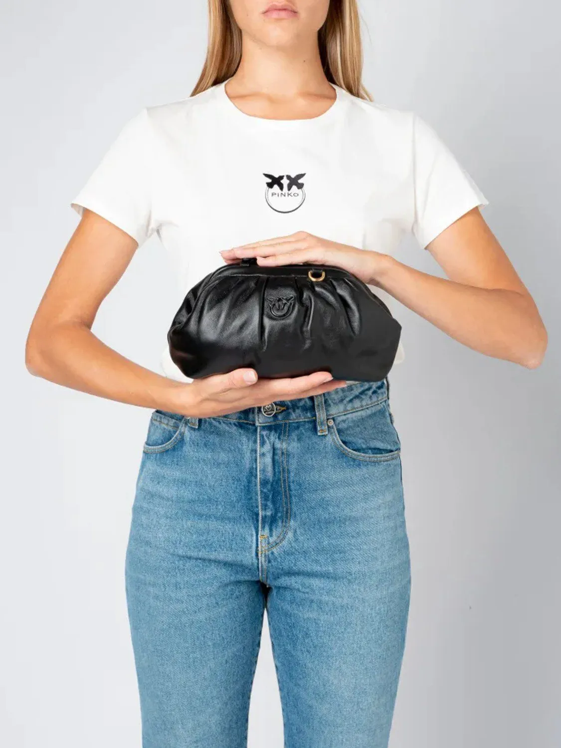 BOLSO MINI CHAIN POUCH FULL PINKO