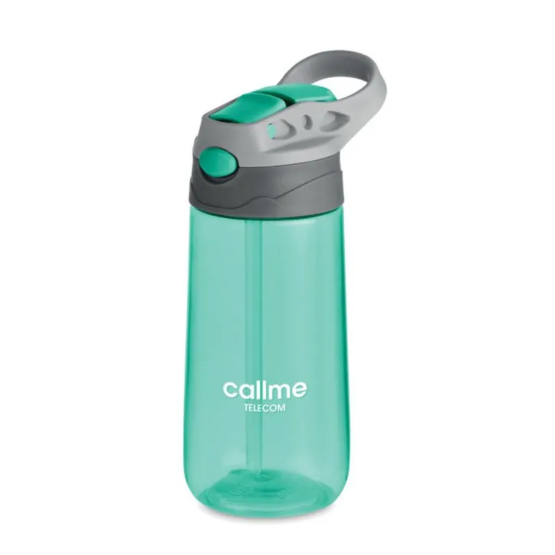 Botella promocional con boquilla de silicona 450 ml. Shiku