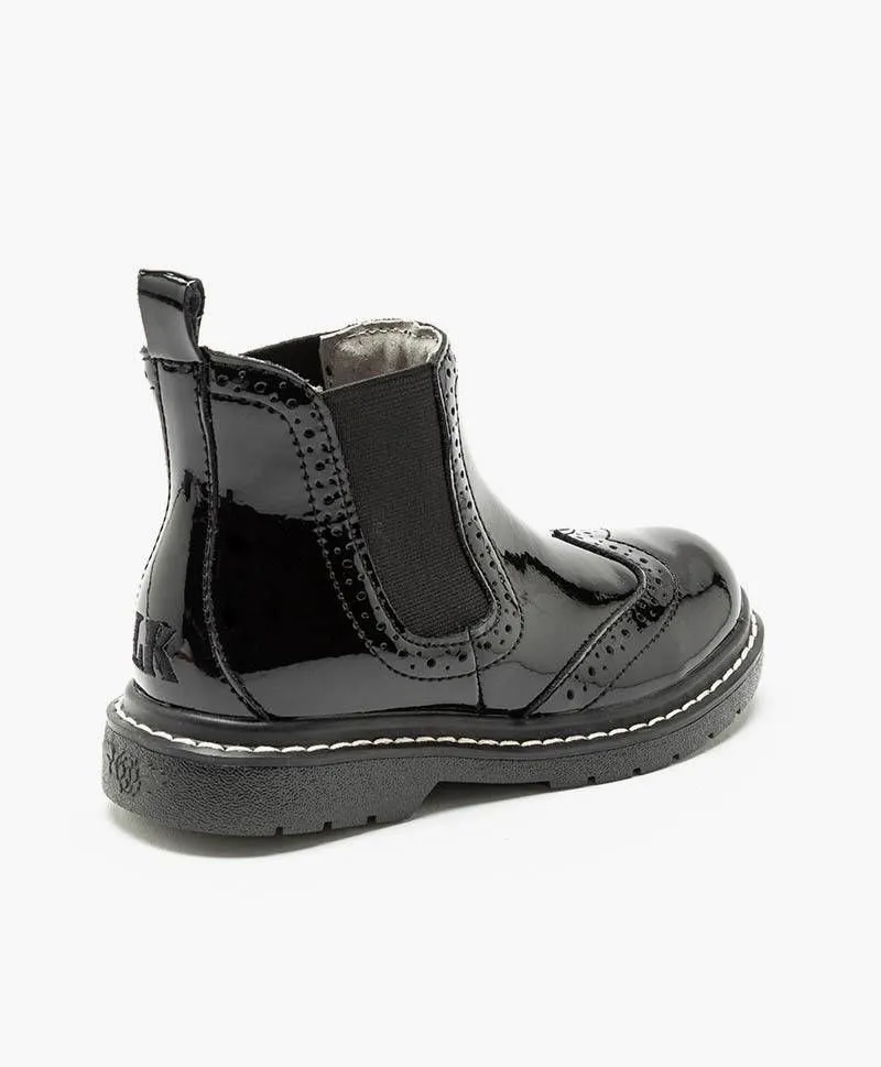 Botines LELLI KELLY Negros Brillante Niña