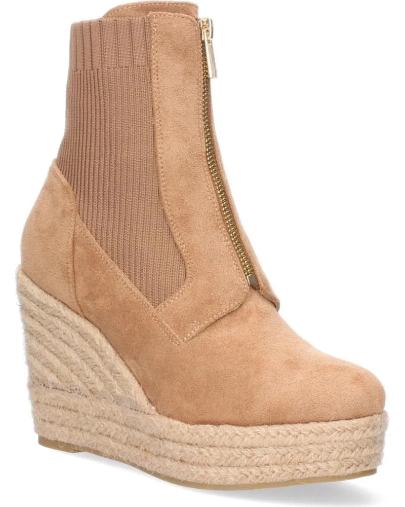 Botines PUNTOSALAO  de Mujer BOTINES DE CUNA EN YUTE CANA ELASTICA CREMALLERA COLOR MARRO  VARIOS COLORES