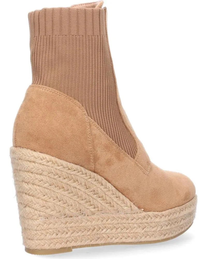 Botines PUNTOSALAO  de Mujer BOTINES DE CUNA EN YUTE CANA ELASTICA CREMALLERA COLOR MARRO  VARIOS COLORES