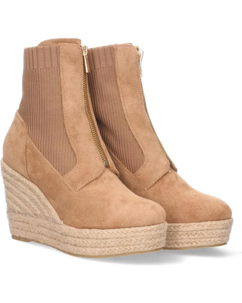 Botines PUNTOSALAO  de Mujer BOTINES DE CUNA EN YUTE CANA ELASTICA CREMALLERA COLOR MARRO  VARIOS COLORES