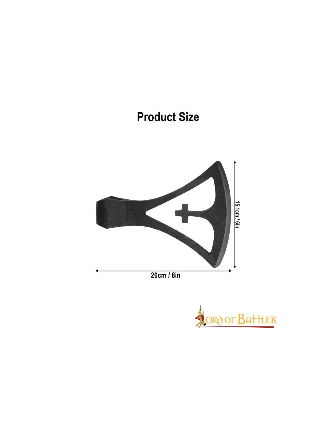 Cabeza de hacha vikinga Gotland forjada a mano