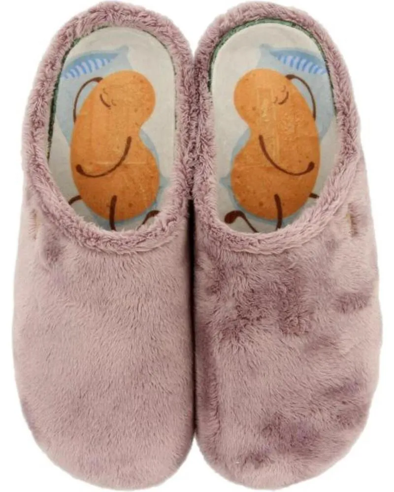 Calzado de casa de Mujer HOT POTATOES ZAPATILLAS CASA MUJER DORNOCH 70177 MORADO