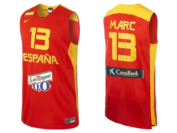 Camiseta Selección España Marc Gasol (600/rojo/amarillo)