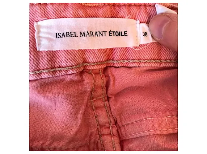 Camiseta vaquera ISABEL MARANT.fr 38 Algodón Rosa 
