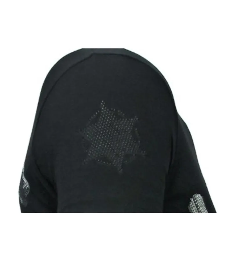 CAMISETAS  BANDIT CHIEF  RHINESTONE CAMISETAS   NEGRO