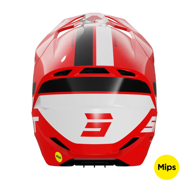 Casco de Cross Shot Race Mips® Iron Rojo