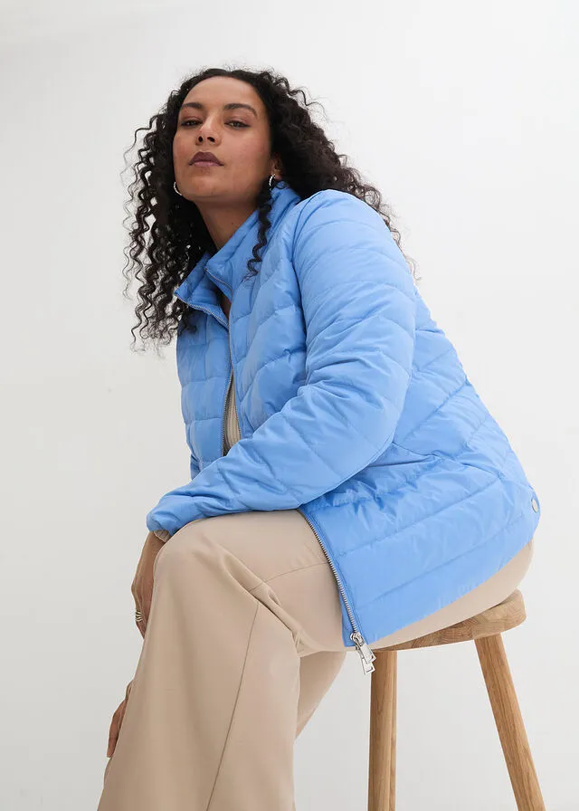 Chaqueta de plumas azul provenzal
