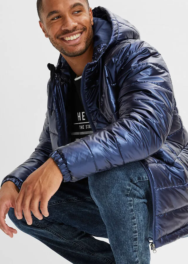 Chaqueta guateada Azul marino