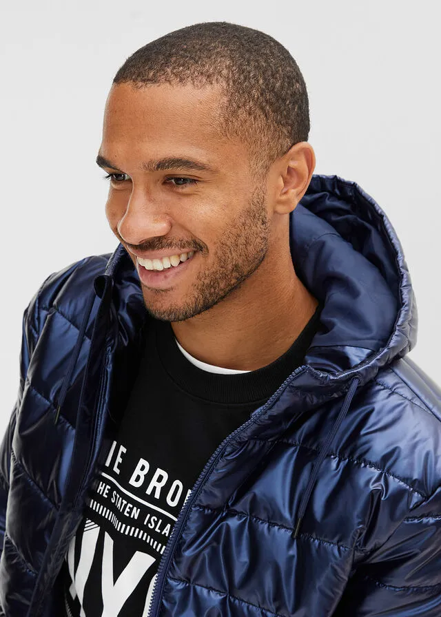 Chaqueta guateada Azul marino