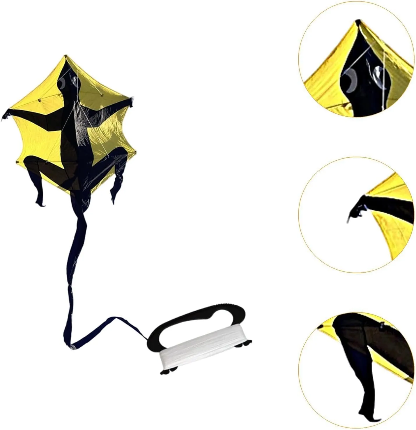 Colcolo Kite de Animales Flying Toy Professional Fácil de Volar una Sola línea Cometa voladora de Playa para Regalos de Viaje Ac