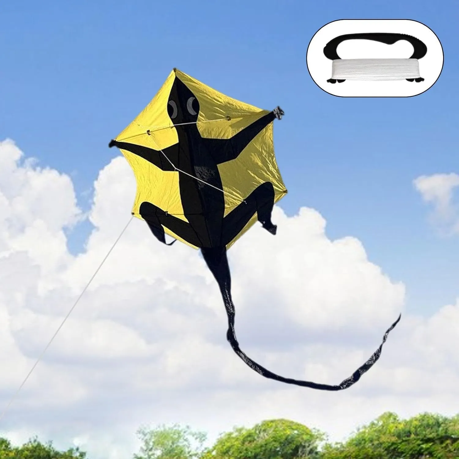 Colcolo Kite de Animales Flying Toy Professional Fácil de Volar una Sola línea Cometa voladora de Playa para Regalos de Viaje Ac