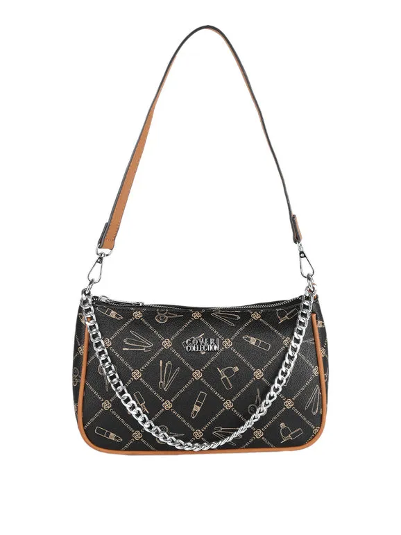 Coveri Collection Bolso baguette con estampados