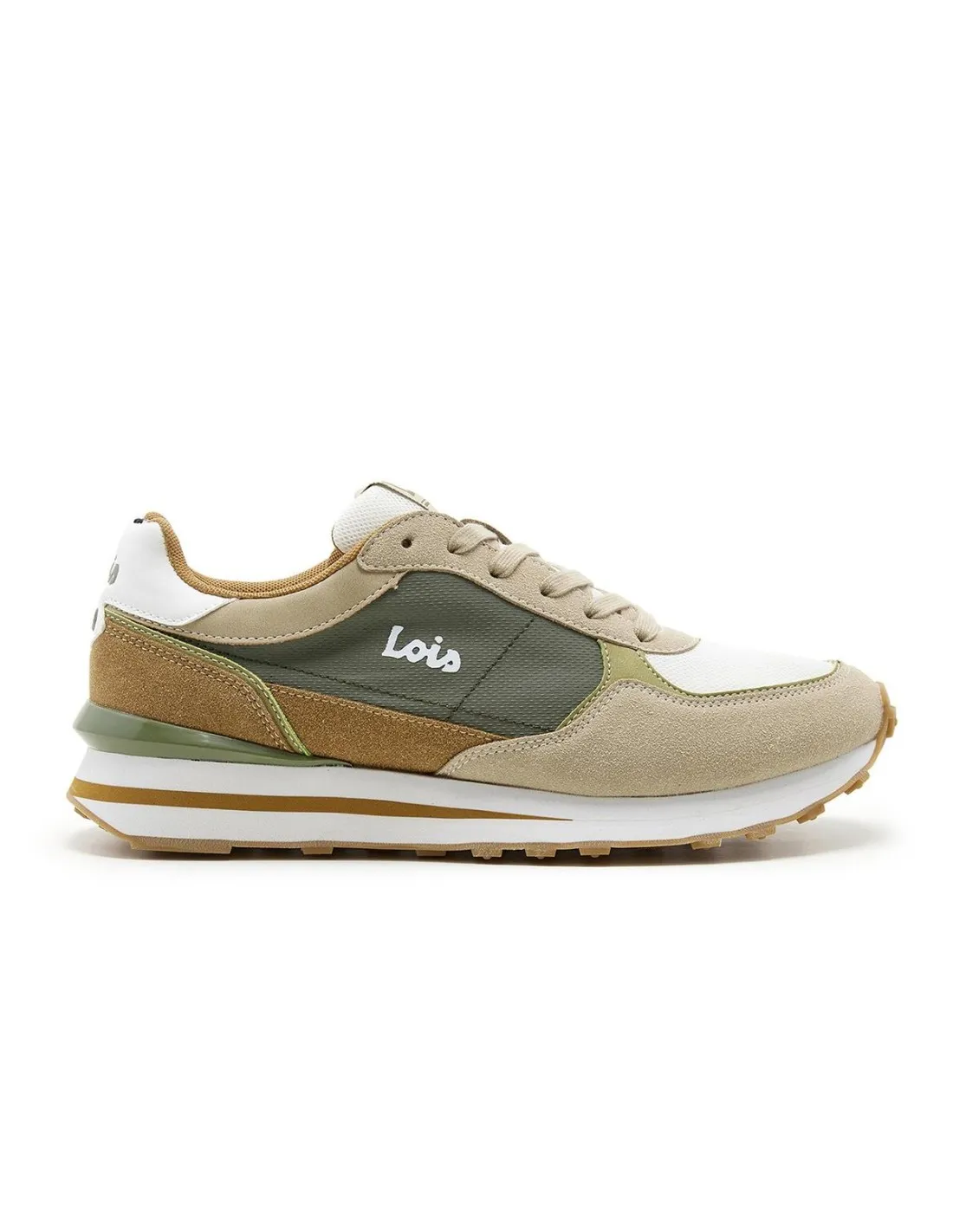 DEPORTIVO CASUAL HOMBRE LOIS 64356 VERDE KAKI
