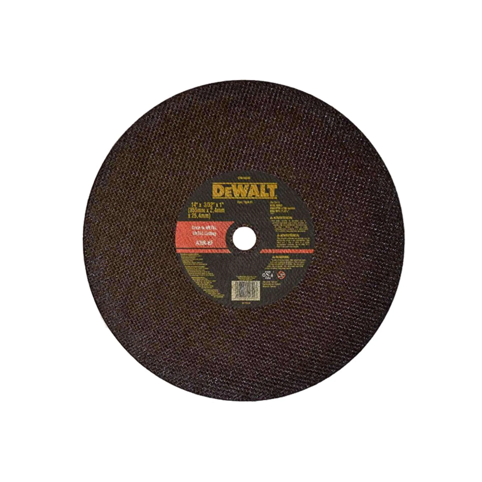 Disco de Uso General Dewalt de 14" x 3/32" x 1"