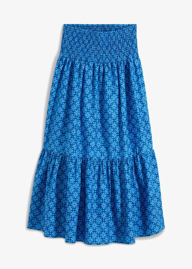 FALDA LARGA AZUL BRILLANTEAZUL IMPERIAL