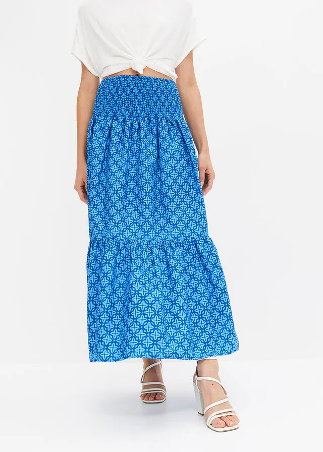 FALDA LARGA AZUL BRILLANTEAZUL IMPERIAL