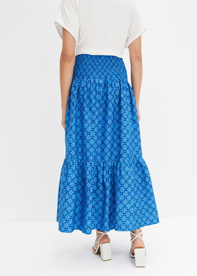 FALDA LARGA AZUL BRILLANTEAZUL IMPERIAL