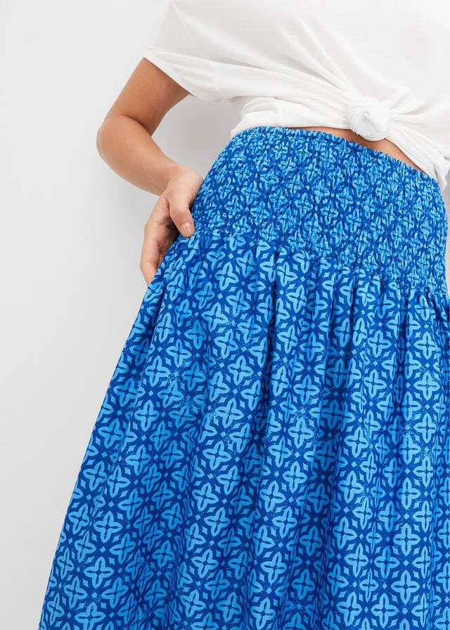 FALDA LARGA AZUL BRILLANTEAZUL IMPERIAL
