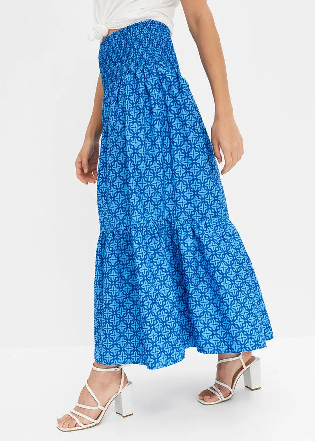 FALDA LARGA AZUL BRILLANTEAZUL IMPERIAL