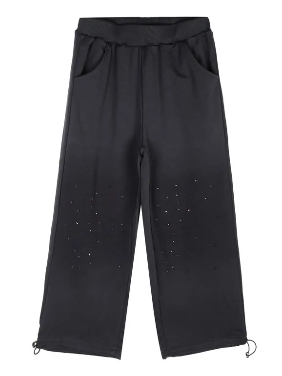 Injuly Conjunto de 2 piezas para niña con camiseta estampada y pantalón de campana.