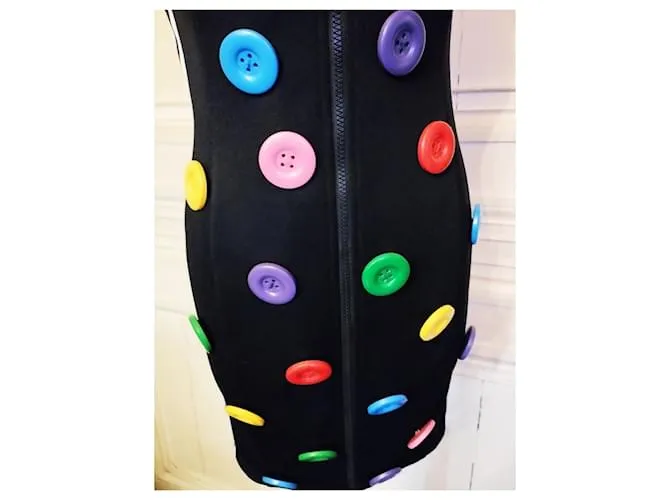 Jeremy Scott Pour Adidas JEREMY SCOTT PARA ADIDAS DRESS CREATOR DRESS COLLECTOR HOT STUFF BOTONES T 38 Negro 