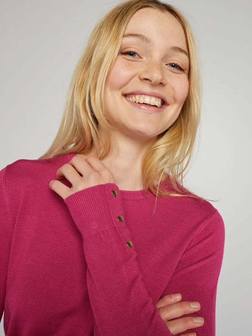 JERSEY DE PUNTO FINO  ROSA