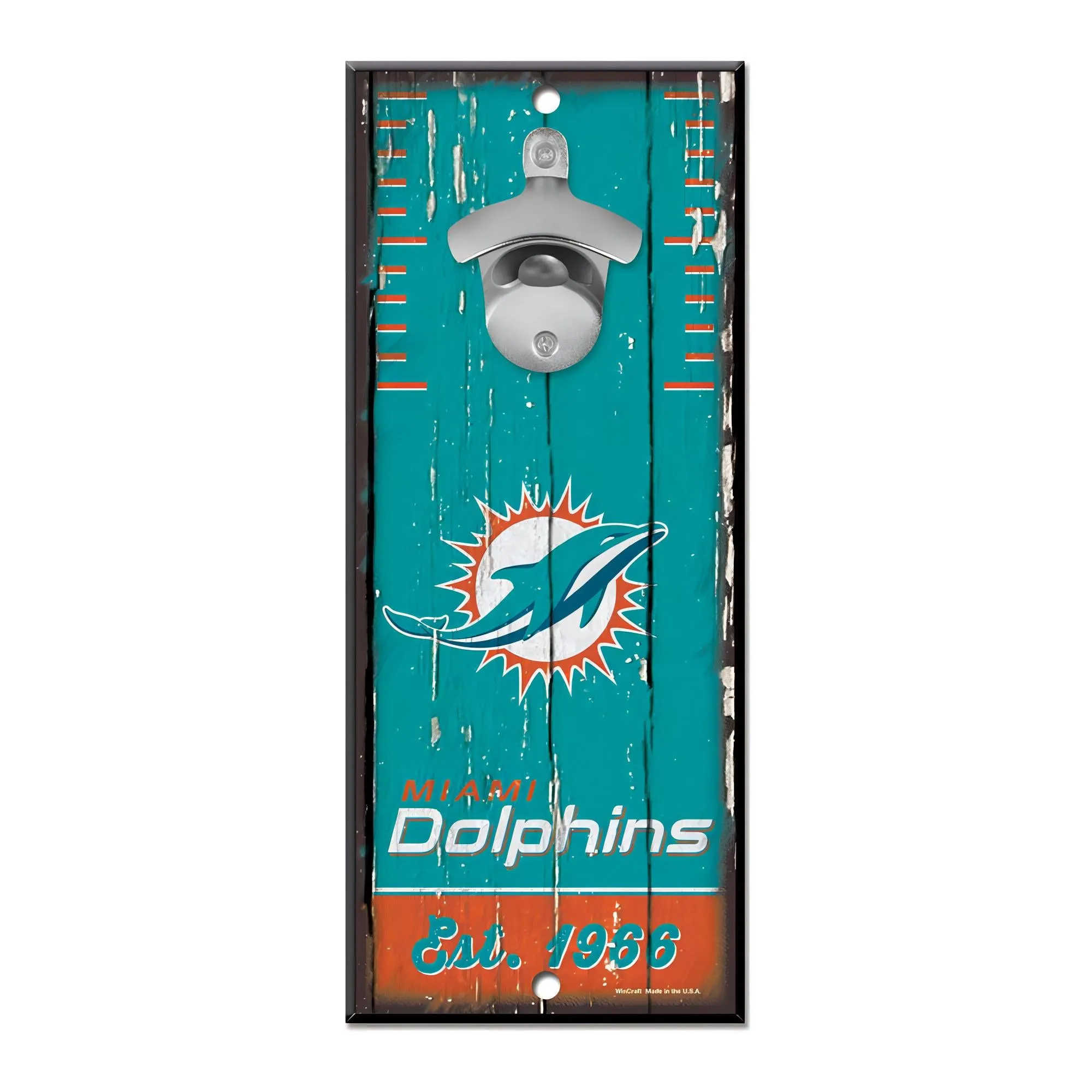 Letrero Madera con Destapador WinCraft Dolphins