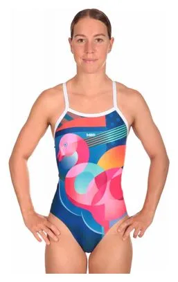 Mako Bañador para mujer Mako Nereid Flamingo Azul / Multicolor