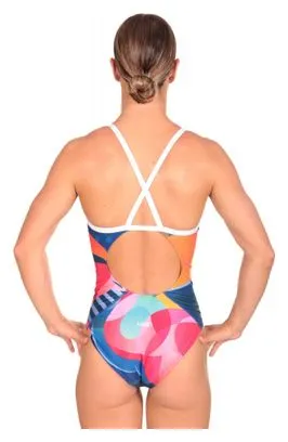 Mako Bañador para mujer Mako Nereid Flamingo Azul / Multicolor