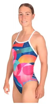 Mako Bañador para mujer Mako Nereid Flamingo Azul / Multicolor