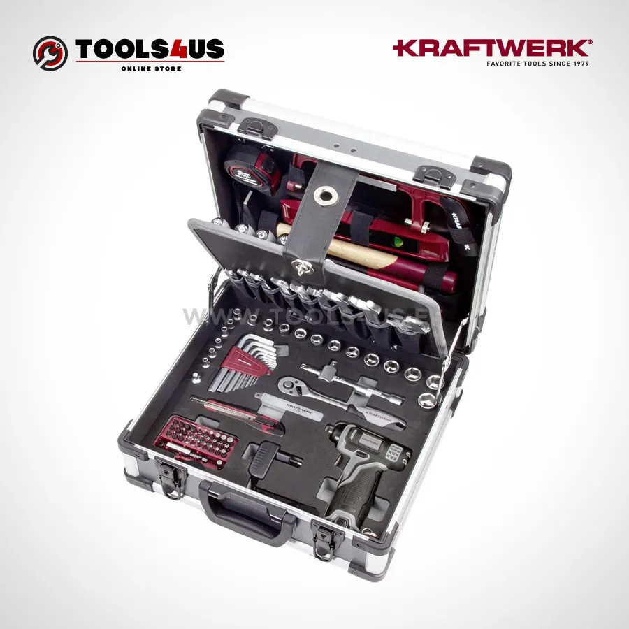Maleta de Herramientas Pro Basic B152, 1/4″+3/8″ (103 Piezas) Kraftwerk