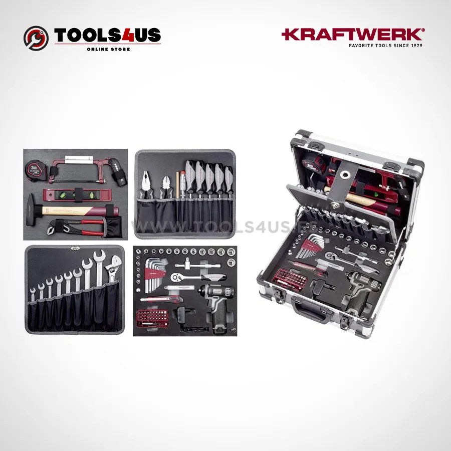 Maleta de Herramientas Pro Basic B152, 1/4″+3/8″ (103 Piezas) Kraftwerk