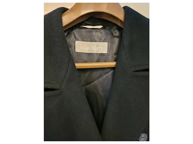 Max Mara Abrigos, Ropa de calle Negro 