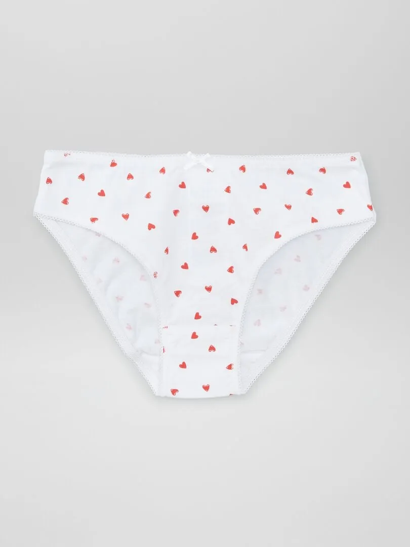 PACK DE 7 BRAGUITAS  ROJO