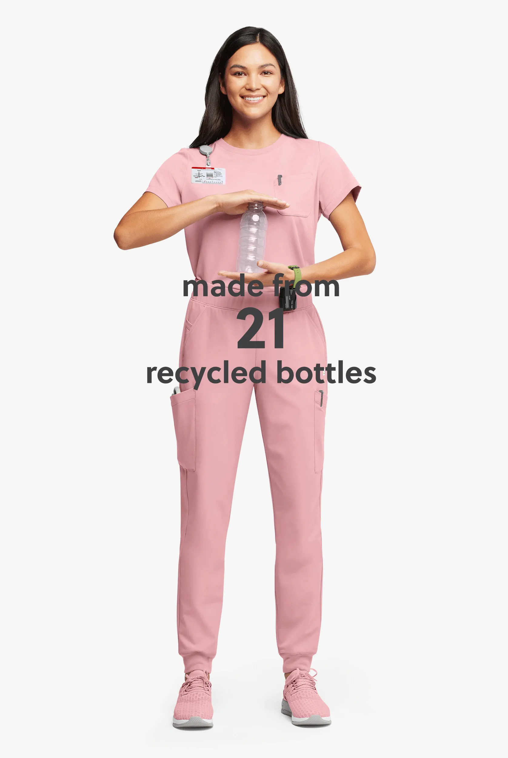 Pantalón médico ReSurge Amber estilo jogger con piernas pitillo y 7 bolsillos para mujer