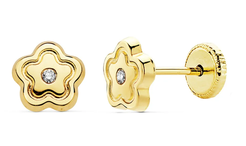 Pendientes Bebé Oro 6 mm.