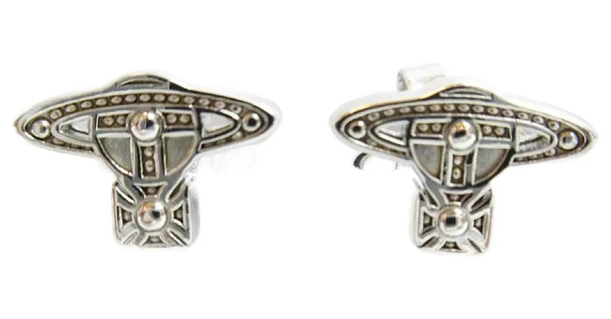 Pendientes de plata Orb de Vivienne Westwood 