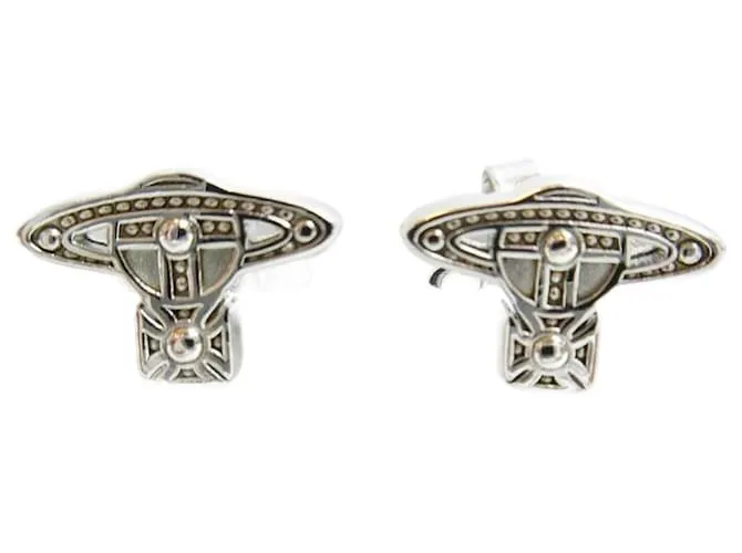 Pendientes de plata Orb de Vivienne Westwood 