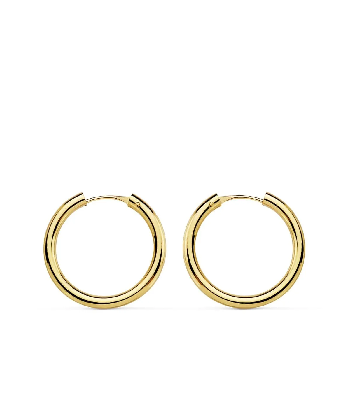 Pendientes  oro amarillo Muriel 18mm 18 Ktes