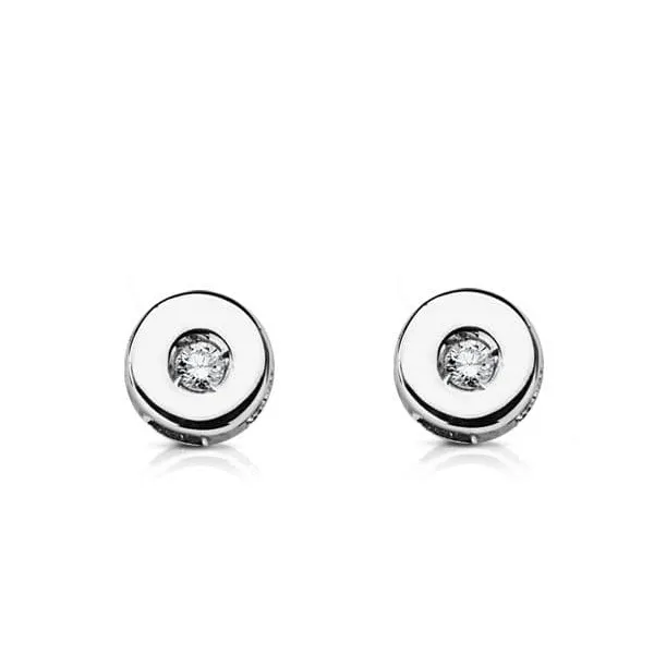 Pendientes Oro y Diamantes 0.04 Qts.
