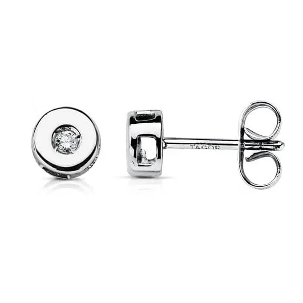 Pendientes Oro y Diamantes 0.04 Qts.