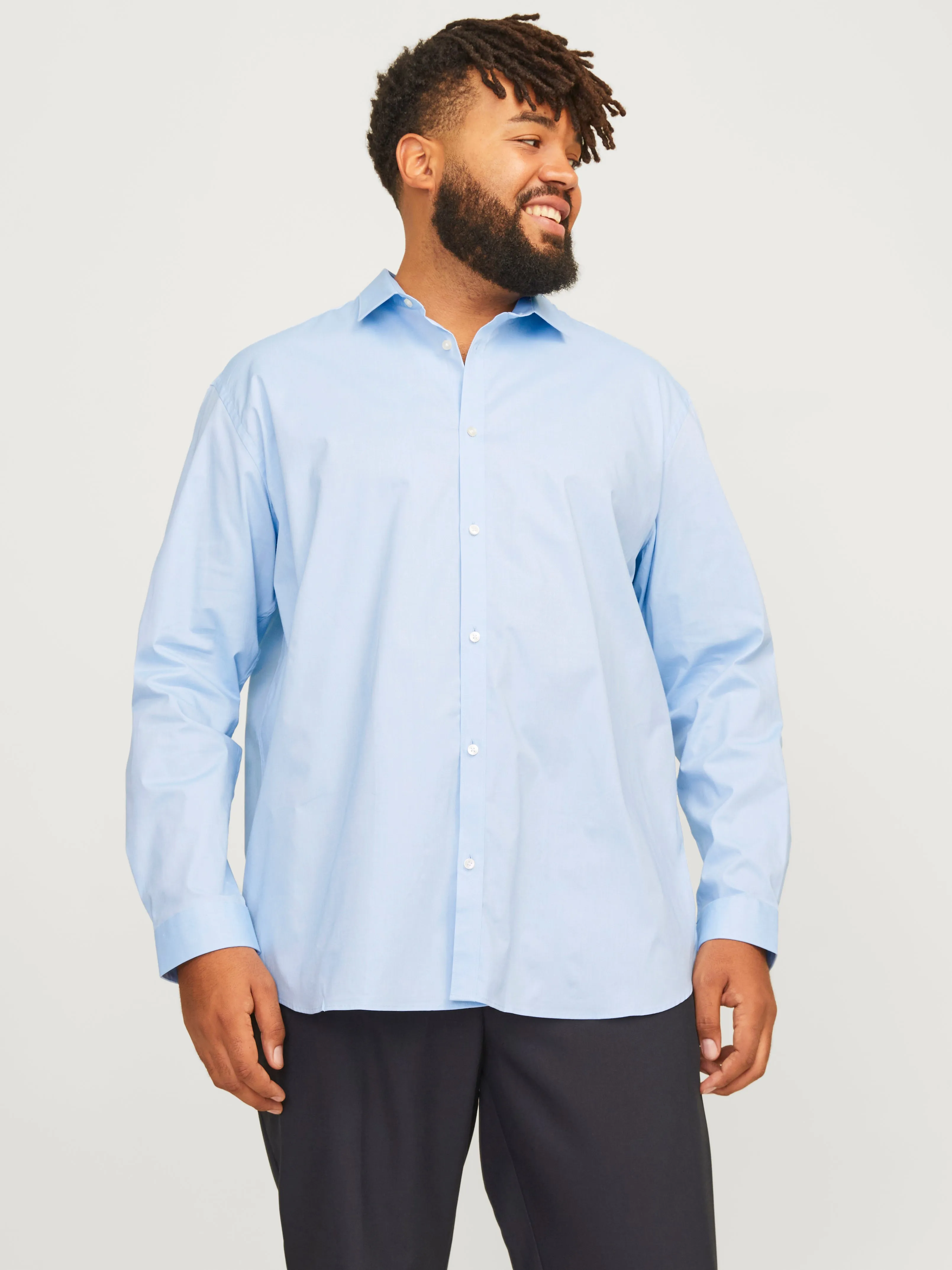 Plus Camisa Corte loose | Azul intermedio | Jack & Jones®